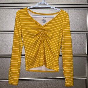 Yellow striped top. From Arizona Jean co. Size medium